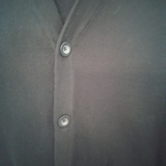 Merona Black Long Sleeve V Neck Boyfriend Cardigan - Picture 6 of 11